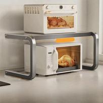 Multi-Functional Kitchen Storage Rack Metal Thickened Microwave Oven Rack Double-layer Space Saving Kitchen Storage Shelf pilka