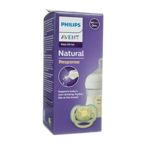 PHILIPS AVENT, buteliukas "Natural Response" 125ml, ir čiulptukas 0-6 mėn., rinkinys SCD837/10