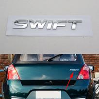 1 vnt. Suzuki Swift emblema automobilio logotipas lipdukas 3D raidė žodis galinis bagažininkas ABS plastikas chromo sidabro vardinė lentelė automobilio ženkliukas lipdukas