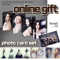 with photo card BLACKPINK DEADLINE 3rd Mini Album silver version 4pcs set dear my muse Silver Ver 4pcs set + photo cards set