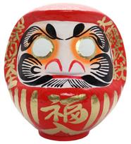 Takasaki Daruma Fuku Daruma 10 Raudona Saugumas ir Didelių Norų Įgyvendinimas 28x26x30cm Ne.    Šeimos palinkėjimai    daruma-fuku10sc raudona