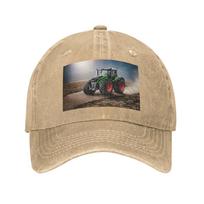 Fendt Tractor  Washed Denim Cap Casual Baseball Caps Adjustable Hat Summer Unisex Baseball Hats One Size