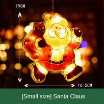 Kalėdinė LED girlianda Santa Klausas Meduolių žmogeliukas Kalėdinės eglutės papuošalas Kalėdinė dekoracija namams Naujųjų metų vakarėlis Vaikų dovana