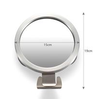 Fogless Shower Mirror with Suction Cups, Resin Shaving Makeup Mirror, Wall Mount for Bathroom 7.48 X 5.91 X 0.98 Inch