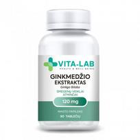 VITA-LAB Ginkmedžio ekstraktas 120 mg, 90 tablečių