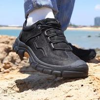 HUMTTO Odiniai vyriški batai Žieminiai Neperšlampami Prabangi Dizaineriai Laisvalaikiai Vyriški Sneakers Madingi Kvėpuojantys juodi Darbo Vyriški treniruokliai 41 juoda