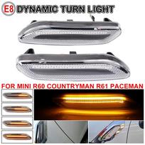 Dinamiškas LED šoninis posūkis Mini Cooper R60 R61 2010-2017 2016 2015 LED tekantis posūkio signalas Mini Countryman