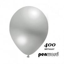 Balionai  Metalic Penword  Silver, 12 cm , 100 vnt