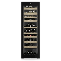 Liebherr Vinidor Selection, 106 buteliai, aukštis 186 cm, juodas - Vyno šaldytuvas