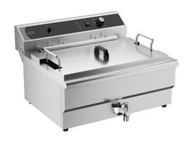 ELECTRIC COUNTER FRYER 25L - WITH DRAIN VALVE