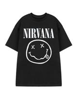 Nirvana Black Logo Short Sleeved T-Shirt Mens L