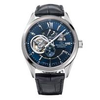 Orient Star Automatinis Modernus Atviras Garantinis Laikrodis, Skeletas, Mechaninis, Japonija, Širdis, RK-AV0006L, Vyriškas, Tamsiai Mėlynas, 2 Metų Gamintojo tamsiai mėlyna