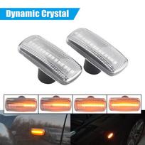 2 vnt. LED dinaminis posūkio signalas, šoninis gabaritinis žibintas, nuoseklus mirksėjimo žibintas Jeep Compass Grand Cherokee Chrysler 200 300C Dodge