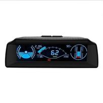 Automobilio HUD ekranas su inklinometru ir OBD matuokliu
