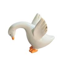 Duck Pendant Hanging Over Flower Sculpture Outdoor Pots Resin Indoor Figurine Farmhouse Patio Balcony Decoration A