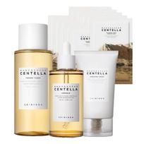 SKIN1004 Madagaskaro centelės raminamasis odos priežiūros rinkinys (Kaukės pakuotė 10 lapelių + Tonikas 210ml + Ampulė 100ml + Kremas 75ml) beige
