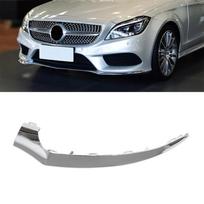 Kairysis priekinio buferio chromuotas apdailos lipdukas Mercedes-Benz W218 CLS400 CLS550 2015-18 gray