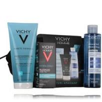 Vichy Homme rinkinys vyrams (prausiklis 200 ml. + šampūnas 200 ml. + gelis 50 ml. + kosmetinė) - 1 vnt.