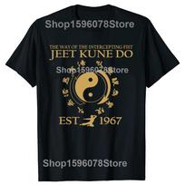 Juokingi Jeet Kune Do kovos menas Kinų Tai Chi ratas Citatos Marškinėliai Vyrams Humoras Marškinėliai Trumpomis Rankovėmis Unisex Laisvi Drabužiai S