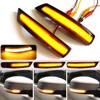 Gintarinis LED Dinaminis Posūkio Signalo Šoninis Posūkių Rodiklis Eilės Tvarka Lemputė Ford Focus 2 MK2 Focus 3 MK3 3.5 Mondeo MK4 ES