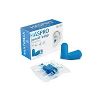 Haspro minkšti ausų kamštukai, 10 porų (38dB), mėlyni