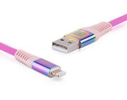 Real-El, MFI USB A – Lighting Cable Rainbow - žaibo vaivorykštė