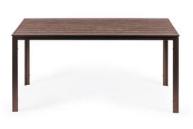 6 vietų rudas sodo stalas 156 x 78 cm