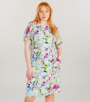 Hansmark moteriška suknelė Hesti 72120*01, žalias/rožinis, 40