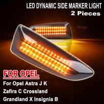 2 vnt. LED dinaminis šoninis posūkių žibintas Opel Astra J Astra J K Zafira C Insignia B Grandland X Indikatorius
