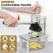 Stainless Steel French Fry Cutter Commercial Vegetable Fruit Chopper Manual Food Dicer With 4 Replacement Blades Kitchen Gadgets pilka