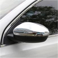 Kairės pusės durų veidrodėlio dangtelis korpusas chromuotas, skirtas Peugeot 208 2012-2019