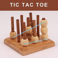 Tic-Tac-Toe Game Upgraded Tic-Tac-Toe Space Strategy Games 3D Coffee Table Living Room Decor Wooden Family Board Games Gifts CN