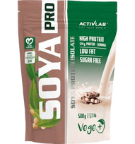 ACTIVLAB Soya Pro Chocolate Nut, šokolado ir riešutų skonio milteliai, 500 g