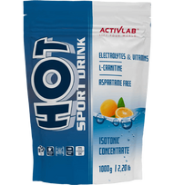 ACTIVLAB HOT SPORT DRINK Orange milteliai, 1000 g