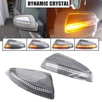 2 vnt. Posūkio žibintas Šoninio veidrodžio indikatorius Slenkstukas Mercedes Benz C klasės W204 S204 Viano Vito W639 ML W164 Baltas LED DRL