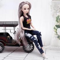 30cm mini kilnojamas 20sujungtas lėlės mergaičių žaislas 3D didelėmis akimis BJD princesė pilna apranga Suknelių kolekcija Vaikų lėlės dovana B