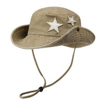 Wide Brim Western Cowboy Hats Drawstring Adjustable Sun Hats  Summer Travel