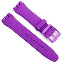Atsparus vandeniui silikoninis laikrodžio dirželis Swatch laikrodžiui, minkštas guminis apyrankės pakeitimas vyrams ir moterims, 16/17/19/20 mm dirželio priedai 16mm raudona