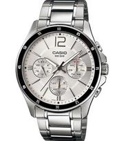 CASIO COLLECTION MULTIFUNCTION CALENDAR - SILVER MTP-1374D-7AVDF