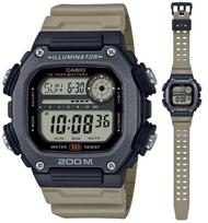 CASIO SPORT modelis ILLUMINATOR DIVER 200M, 10 YEARS BATTERY - XL STRAP - TAUPE