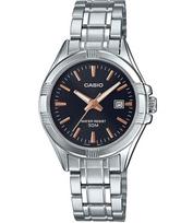 CASIO COLLECTION LADY DATE - BLACK, BRONZE INDEXES LTP-1308D-1A2VDF