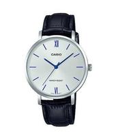 CASIO COLLECTION MINIMAL, LEATHER - SILVER LTP-VT01L-7B1UDF