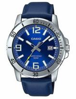 CASIO SPORT COLLECTION modelis DIVER 50M LEATHER - BLUE