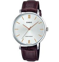 CASIO COLLECTION MINIMAL, LEATHER - SILVER LTP-VT01L-7B2UDF