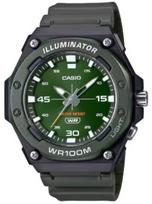 CASIO SPORT modelis DIVER - ILLUMINATOR WR 100MT - ARMY GREEN