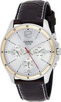 CASIO COLLECTION modelis MULTIFUNCTION CALENDAR, LEATHER - SILVER