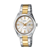 CASIO COLLECTION LADY DATE - TWO TONES LTP-1302PSG-7AVEG