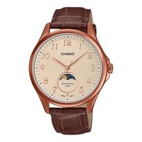 CASIO COLLECTION MOONPHASES - LEATHER, BRONZE MTP-M110RL-5AVER