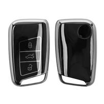 kwmobile VW 3-Button Car Key (Keyless Go Compatible Models Only) sidabras