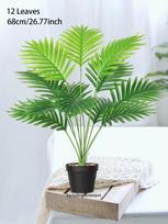60-120cm Didelė Dirbtinė Palmė Tropiniai Netikri Augalai Žali Plastikiniai Palmių Lapai Didelė Monstera Medžio Šaka Namų Sodo Dekorui